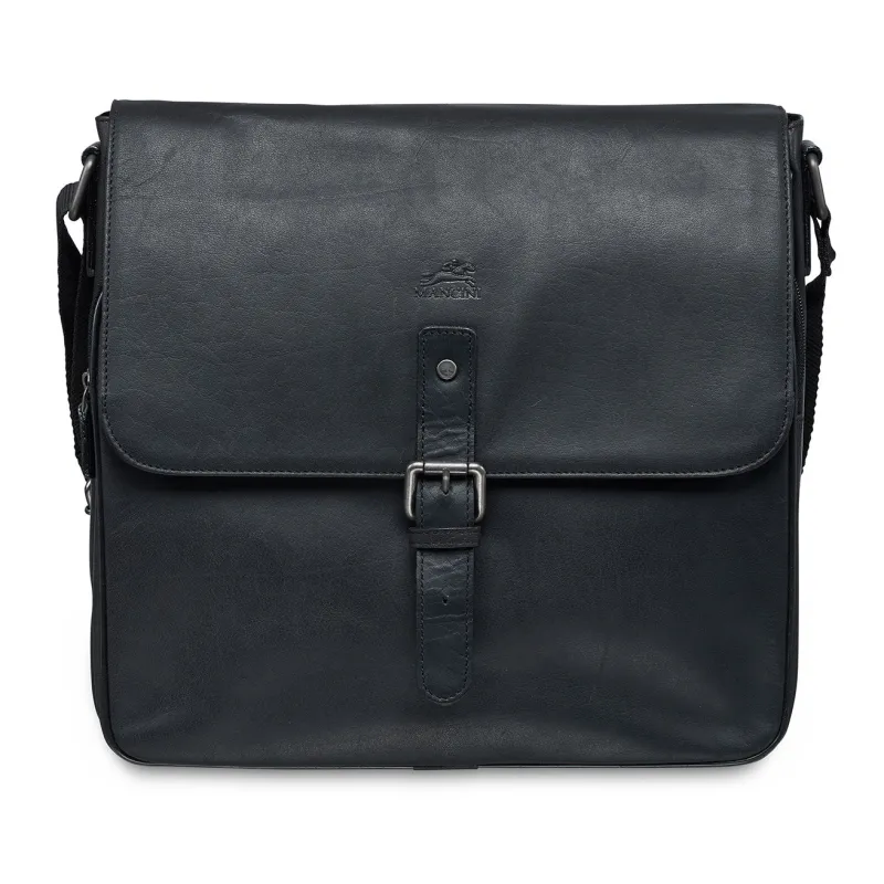 Mancini Portfolios|Business Cases<Leather Crossover Bag for 12" Laptop / Tablet with RFID Secure