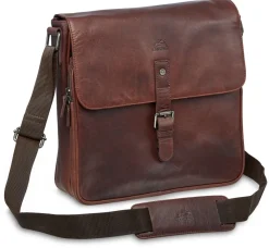 Mancini Portfolios|Business Cases<Leather Crossover Bag for 12" Laptop / Tablet with RFID Secure
