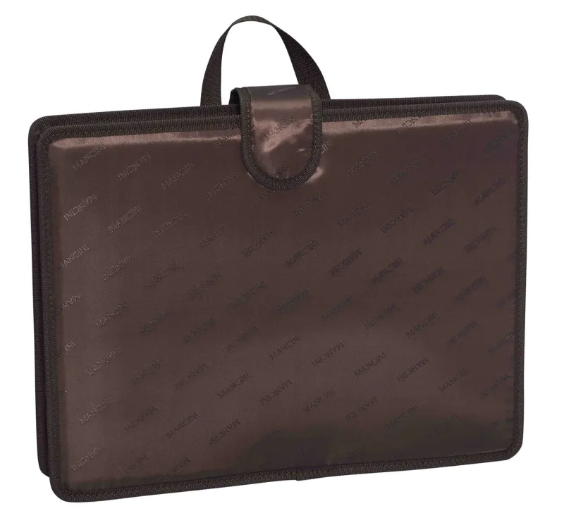 Mancini Portfolios|Business Cases<Leather Vanizia Deluxe Wheeled Catalog Case Brown