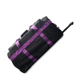 Marco Polo Wheeled Duffels|Checked<Air Lite wheeled Duffel Bag 32 Purple | Altman Luggage BLACK/PURPLE