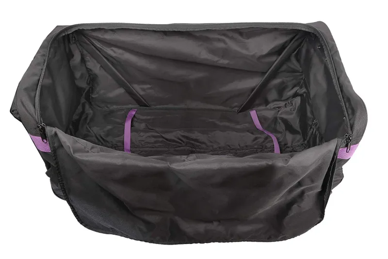 Marco Polo Wheeled Duffels|Checked<Air Lite wheeled Duffel Bag 32 Purple | Altman Luggage BLACK/PURPLE