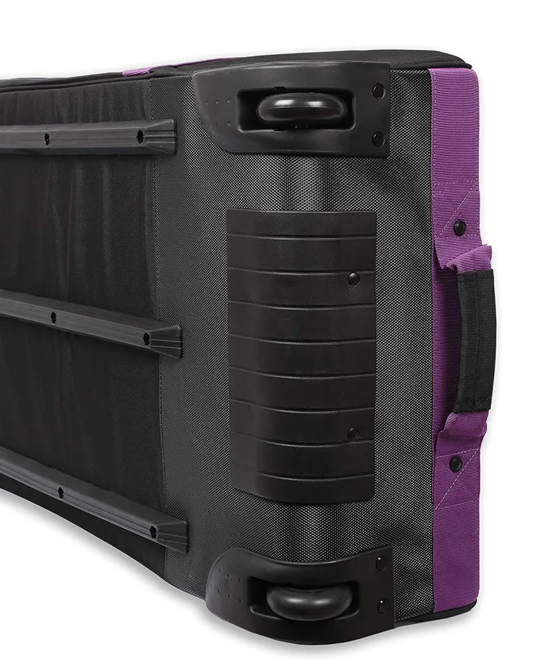 Marco Polo Wheeled Duffels|Checked<Air Lite wheeled Duffel Bag 32 Purple | Altman Luggage BLACK/PURPLE