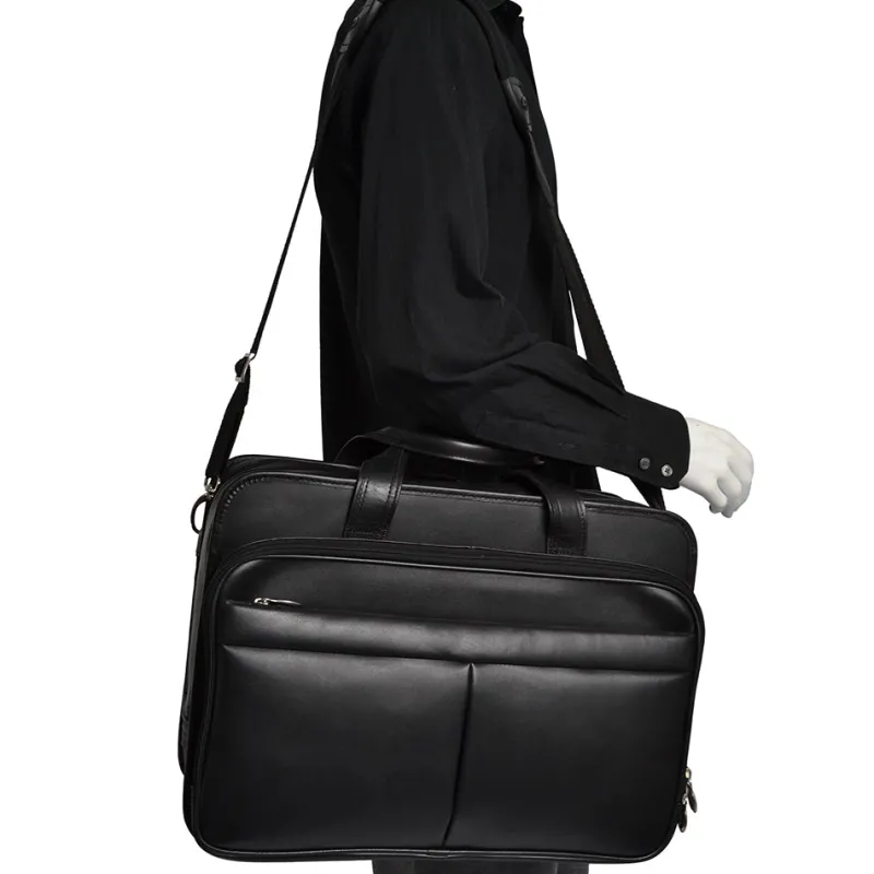 McKlein Business Cases<R Series 8398 Expandable Laptop Case Black