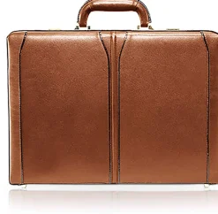 McKlein Business Cases<, V Series, Turner, Top Grain Cowhide Leather, Leather 4.5" Exp Brown