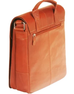 Mancini Portfolios|Business Cases<Messenger Style Tablet Bag, 10.5" x 4" x 12", Cognac