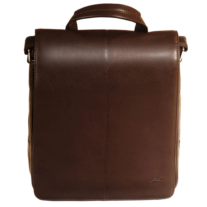 Mancini Portfolios|Business Cases<Messenger Style Tablet Bag, 10.5" x 4" x 12", Brown