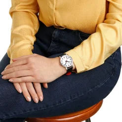 Mondaine Unisex Watches|Women's Watches<CLASSIC BRUSHED CASE BLACK VEGAN GRAPE LEATHER A6603031416SBBV