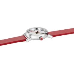 Mondaine Women's Watches<EVO2 26 MM Watch, RED VEGAN GRAPE LEATHER | Altman Luggage