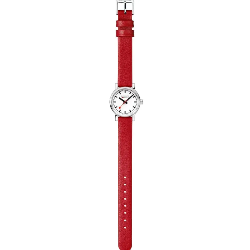 Mondaine Women's Watches<EVO2 26 MM Watch, RED VEGAN GRAPE LEATHER | Altman Luggage