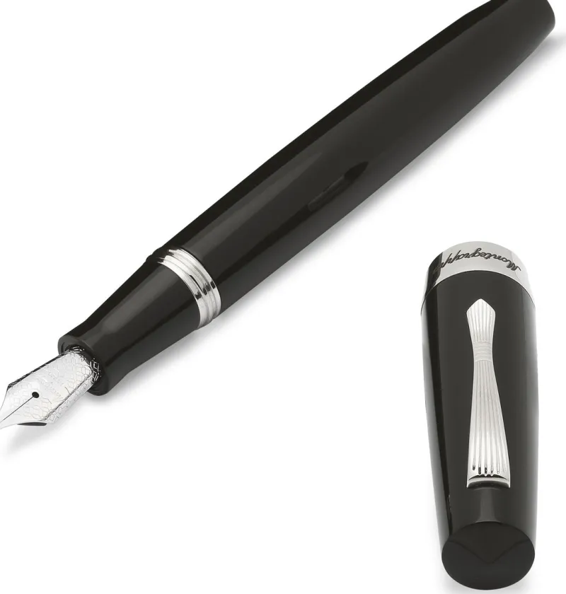 Montegrappa Fountain<Elmo2 Black Fountain Pen | Altman Luggage