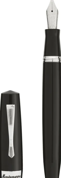 Montegrappa Fountain<Elmo2 Black Fountain Pen | Altman Luggage