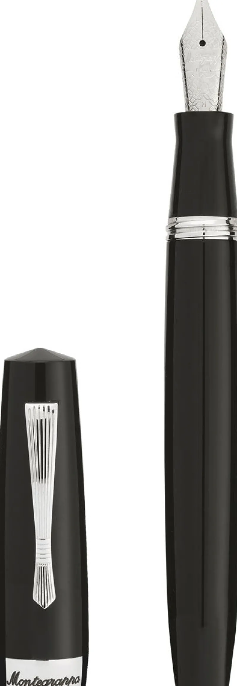 Montegrappa Fountain<Elmo2 Black Fountain Pen | Altman Luggage