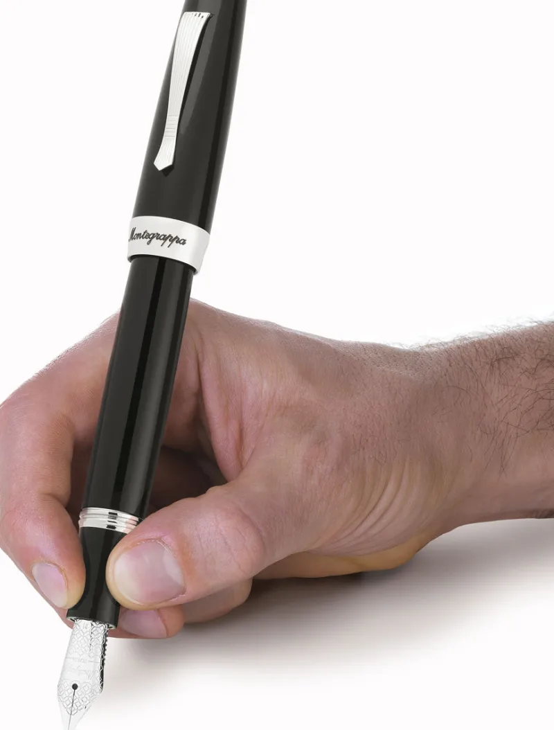 Montegrappa Fountain<Elmo2 Black Fountain Pen | Altman Luggage