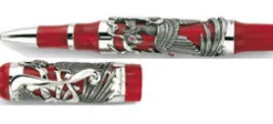 Montegrappa Rollerball|Felt Tip<Eternal Bird Silver Rollerball Pen