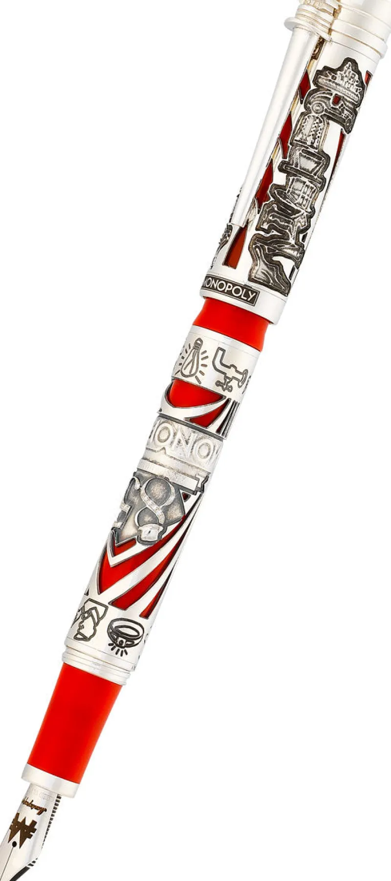 Montegrappa Limited Edition|Fountain<Monopoly Limited Edition Fountain Pen | Altman Luggage Red