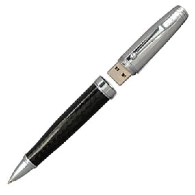 Monteverde Ballpoint<Invincia 4 GB USB Carbon/Chrome Ballpoint Pen