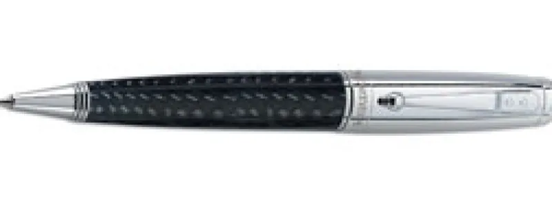 Monteverde Ballpoint<Pens Invincia Chrome and Carbon Fiber Ballpoint MV40063
