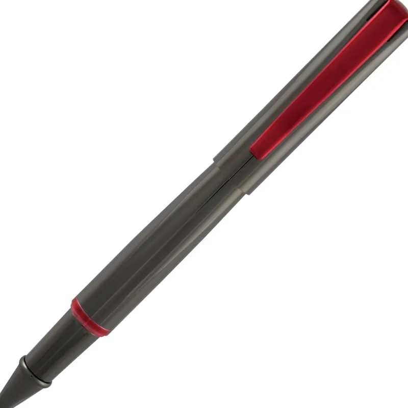 Monteverde Rollerball|Felt Tip<USA Impressa Rollerball Pen Gunmetal With Red Trim
