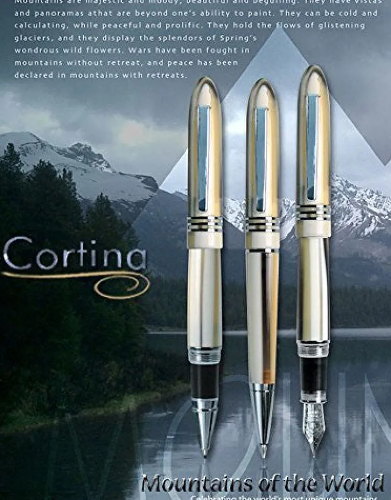 Monteverde Fountain<USA Mountains of the World Fountain Pen Cortina Pinnacle