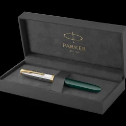 Parker Fountain<51 Premium Forest Limited Edition Green Gold Trim Fountain Pen