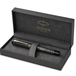 Parker Fountain<Duofold 100 LE Anniversary Centennial Limited Fountain Pen GT Black