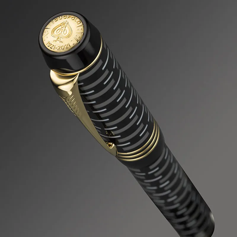 Parker Fountain<Duofold 100 LE Anniversary Centennial Limited Fountain Pen GT Black