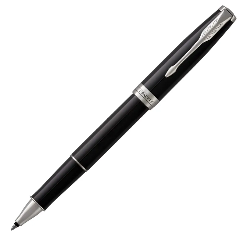 Parker Rollerball<Sonnet Black Lacquer CT Rollerball Pen 1931501 | Altman Luggage Black CT