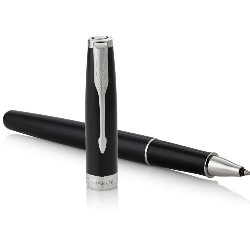 Parker Rollerball<Sonnet Black Lacquer CT Rollerball Pen 1931501 | Altman Luggage Black CT