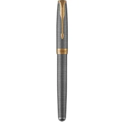 Parker Fountain<Sonnet Prestige GT Fountain Pen 18k nib | Altman Luggage Cisele Silver