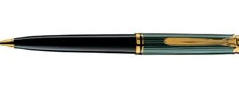 Pelikan Ballpoint<Pens - Souveran 800 Green & Black Ballpoint K800