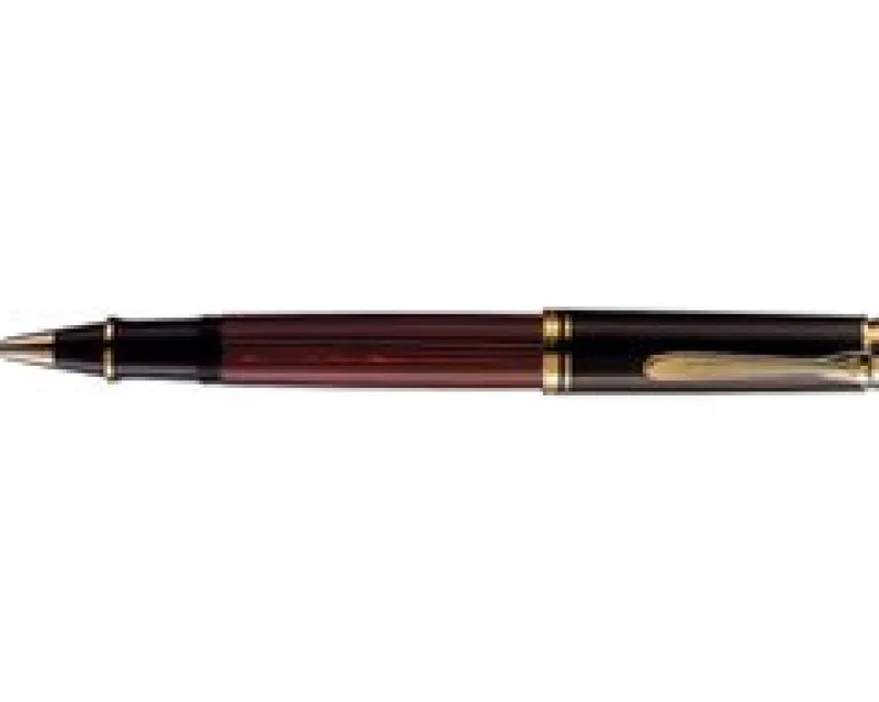Pelikan Rollerball<Pens - Souveran 600 Red & Black Rollerball R600