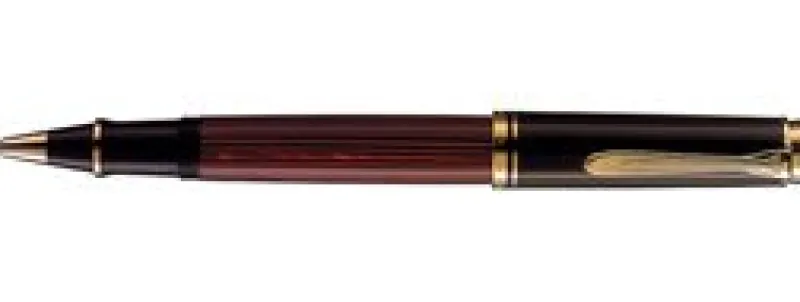 Pelikan Rollerball<Pens - Souveran 600 Red & Black Rollerball R600