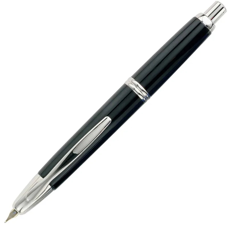 Pilot Fountain<Vanishing Point Fountain Pen Black Rhodium