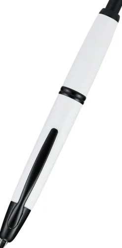 Pilot Fountain<Vanishing Point Fountain Pen White with Black Matte