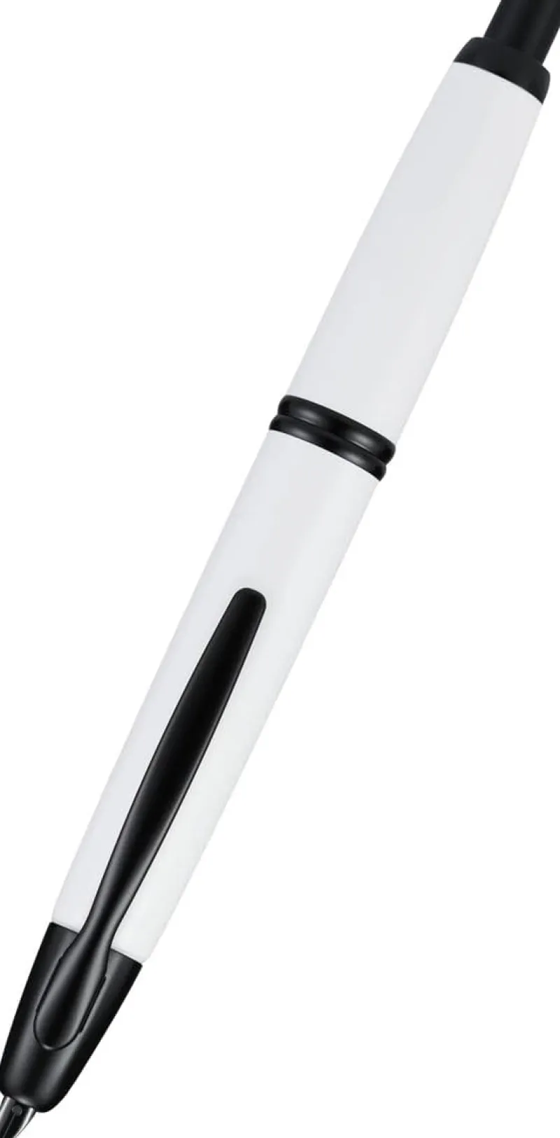 Pilot Fountain<Vanishing Point Fountain Pen White with Black Matte