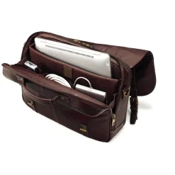 Samsonite Portfolios|Business Cases<Colombian Leather Flapover Case Double Gusset