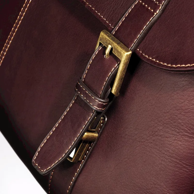 Samsonite Portfolios|Business Cases<Colombian Leather Flapover Case Double Gusset