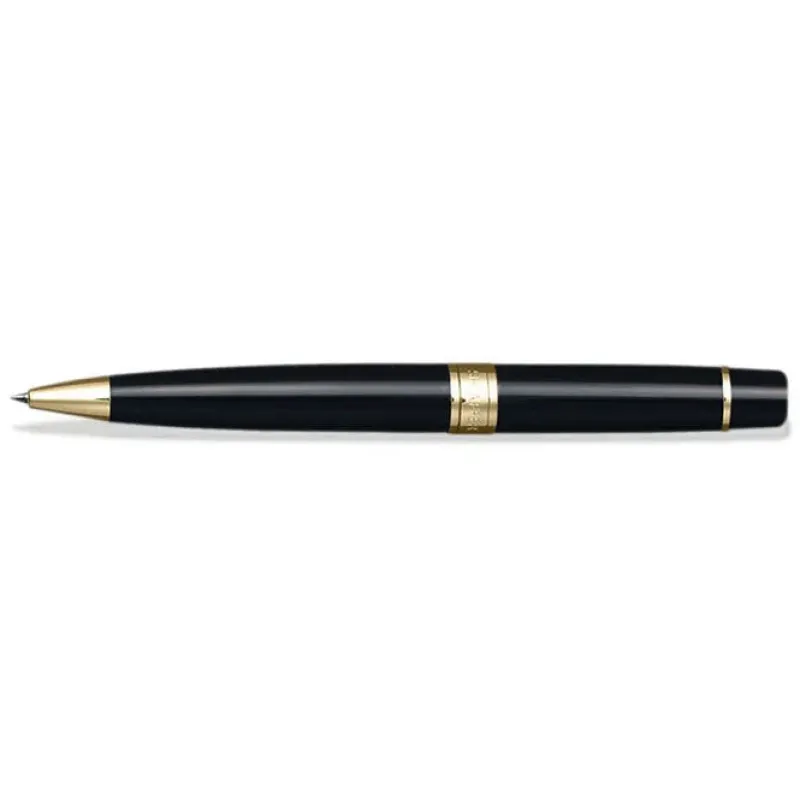 Sheaffer Ballpoint<300 9325 Glossy Black Ballpoint Pen With Gold-tone Trim