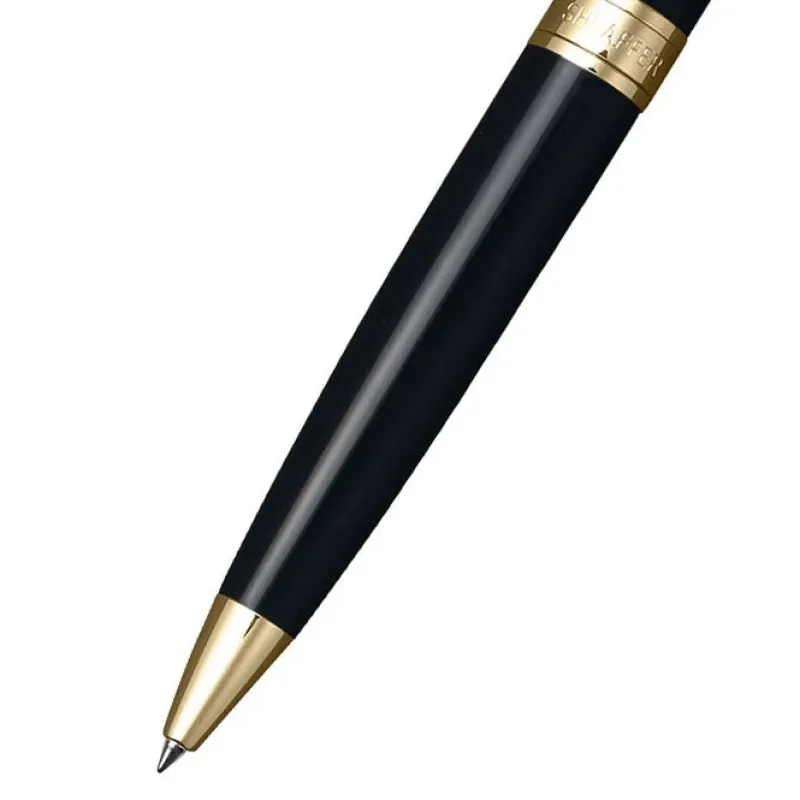 Sheaffer Ballpoint<300 9325 Glossy Black Ballpoint Pen With Gold-tone Trim