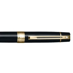 Sheaffer Ballpoint<300 9325 Glossy Black Ballpoint Pen With Gold-tone Trim