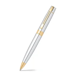 Sheaffer Ballpoint<300 Chrome with Gold Trims Ballpoint Pen | Altman Luggage