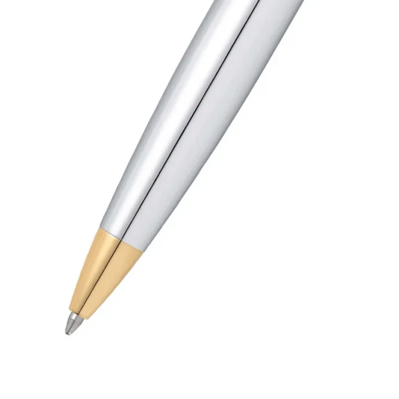 Sheaffer Ballpoint<300 Chrome with Gold Trims Ballpoint Pen | Altman Luggage