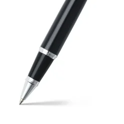 Sheaffer Rollerball|Felt Tip<300 Glossy Black and Bright Chrome Cap Rollerball Pen