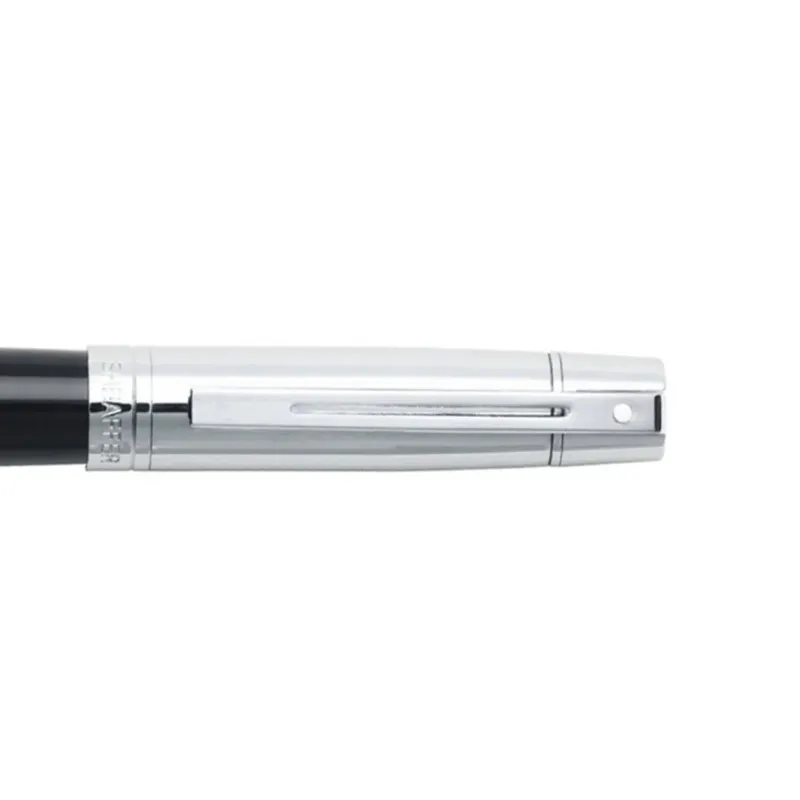 Sheaffer Rollerball|Felt Tip<300 Glossy Black and Bright Chrome Cap Rollerball Pen