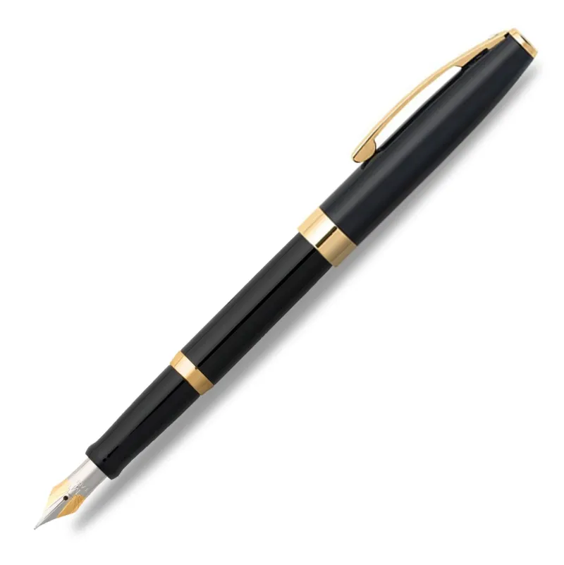 Sheaffer Fountain<SAGARIS 9471 Gloss Black Fountain Pen With Gold Tone Trim