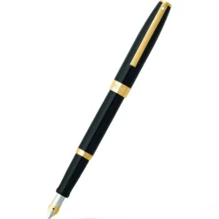 Sheaffer Fountain<SAGARIS 9471 Gloss Black Fountain Pen With Gold Tone Trim