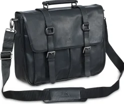 Mancini Portfolios|Business Cases<Single Compartment Briefcase for 15" Laptop with RFID Secure Pocket, 1