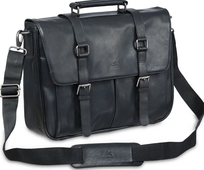 Mancini Portfolios|Business Cases<Single Compartment Briefcase for 15" Laptop with RFID Secure Pocket, 1