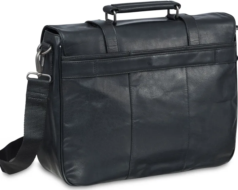 Mancini Portfolios|Business Cases<Single Compartment Briefcase for 15" Laptop with RFID Secure Pocket, 1