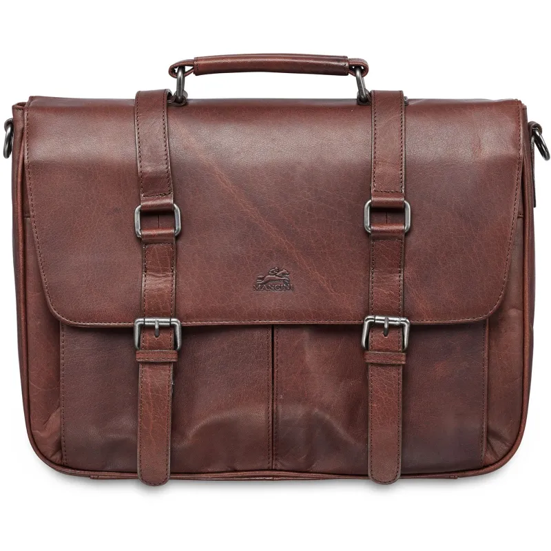 Mancini Portfolios|Business Cases<Single Compartment Briefcase for 15" Laptop with RFID Secure Pocket, 1